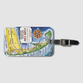 Vintage Cape Cod Kust Bagagelabel (Voorkant (horizontaal))