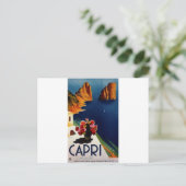 Vintage Capri Italy Travel Briefkaart (Staand voorkant)