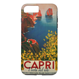 Vintage Capri L'Isola del Sole Italië iPhone 8 Plus / 7 Plus Hoesje