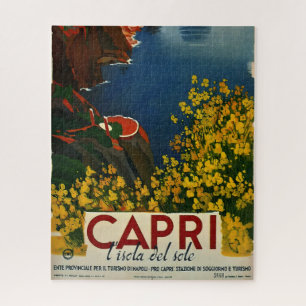 Vintage Capri L'Isola del Sole Italië Legpuzzel