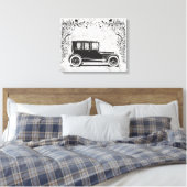 Vintage Car 4 Canvas Afdruk (Insitu (Slaapkamer))