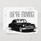 Vintage Car Aankondigingskaart (Voorkant / Achterkant)