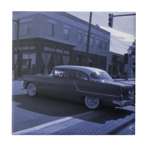 Vintage Car Art Tegel Tegeltje