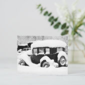 Vintage Car Briefkaart (Staand voorkant)