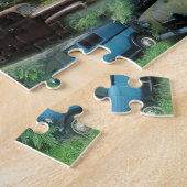 Vintage Car Collage Puzzle Legpuzzel (Zijkant)
