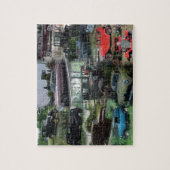 Vintage Car Collage Puzzle Legpuzzel (Verticaal)