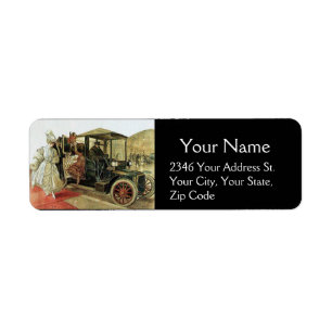 VINTAGE CAR EN ELEGANT LADIES CLASSIC AUTO Black Etiket