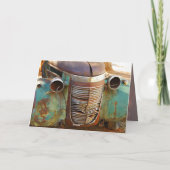 Vintage Car Grille Kaart (Achterkant)