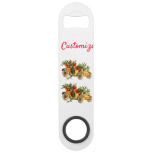 Vintage Car Kerstmis Mistletoe Thunder_Cove  Speed Flessenopener