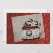 Vintage Car Kerstversier Foto Kerstmis (Achterkant)