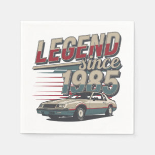 Vintage Car Legend - Verjaardagscadeau 1985 Servet