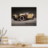 Vintage Car Poster (Keuken)