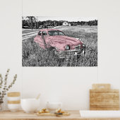 Vintage Car Poster (Keuken)