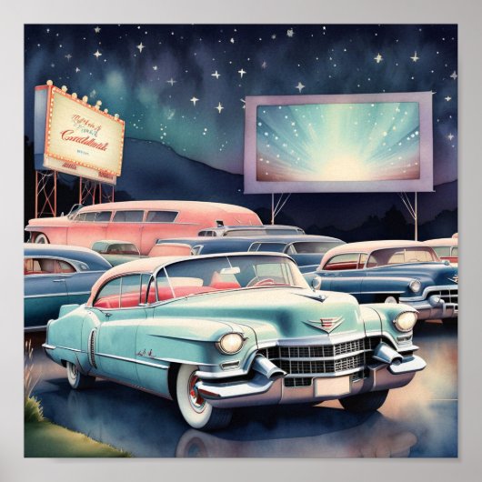 Vintage Car Poster (Voorkant)