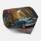 Vintage Car Stropdas (Opgerold)