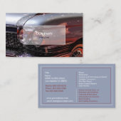 Vintage Car Visitekaartje (Voorkant / Achterkant)