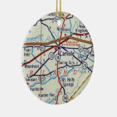 Vintage Carlisle PA Keramisch Ornament (Rechts)