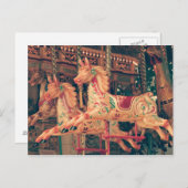 Vintage Carousel Briefkaart (Voorkant / Achterkant)