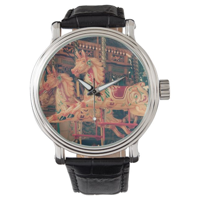 Vintage Carousel Horloge (Voorkant)