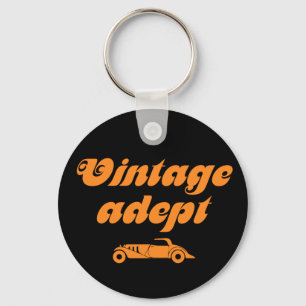 Vintage cars adept sleutelhanger