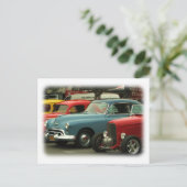 Vintage Cars Briefkaart! Briefkaart (Staand voorkant)