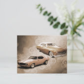 Vintage Cars briefkaarten (Staand voorkant)