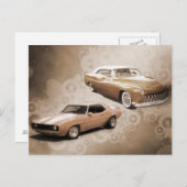 Vintage Cars briefkaarten (Voorkant / Achterkant)