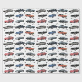Vintage Cars  Cadeaupapier (Vlak)