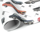 Vintage Cars  Cadeaupapier (Rol Hoek)