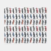 Vintage Cars Fleece Deken (Voorkant (Horizontaal))