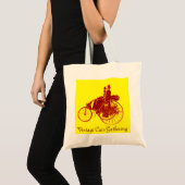 ViNTAGE CARS GATHERING, geel bruin Tote Bag (Voorkant (product))