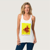 Vintage Cars Gathering, Geel, rood, bruin Tanktop (Volledige Voorkant)