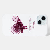 Vintage Cars Gathering, Paars White Case-Mate iPhone Case (Achterkant (horizontaal))