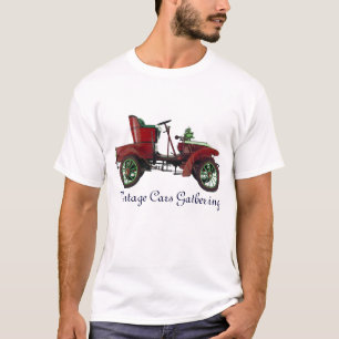 Vintage Cars Gathering, rood groen zwart T-shirt