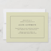 Vintage carte aventure fête de graduation (Dos)