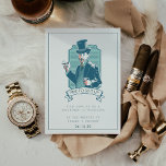 Vintage | Carte de demande Groomsman<br><div class="desc">Demandez à vos meilleurs gars de rester à vos côtés avec ces cartes uniques, vous serez mes cartes de marionnettistes avec un design vintage "Club de Gentleman". Ajoutez votre libellé personnalisé à cette conception à l'aide des cases "Modifier ce modèle de conception" situées à droite de l'élément, ou cliquez sur...</div>