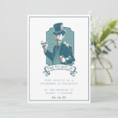 Vintage | Carte de demande Groomsman (Debout devant)