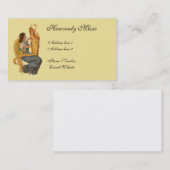 Vintage Carte de visite Angel & Harp (Devant / Derrière)