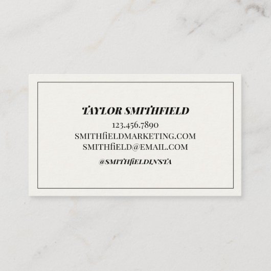 Vintage Carte de visite Cactus (Dos)