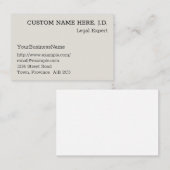 Vintage, Carte de visite classique (Devant / Derrière)