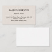 Vintage, Carte de visite classique (Devant / Derrière)