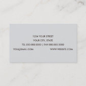 Vintage Carte de visite Floral (Dos)