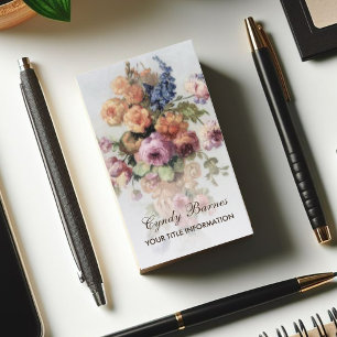 Vintage Carte de visite Floral