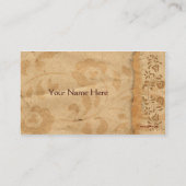 Vintage Carte de visite Floral (Dos)