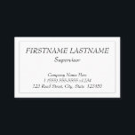 Vintage, Carte de visite professionnel<br><div class="desc">Ce design carte de visite de style vintage et classique comprend un nom, une profession et des informations de contact qui peuvent être personnalisés. Il dispose également d'une frontière à une ligne. De tels cartes de visite peuvent être utilisés par un professionnel comme un avocat, un gestionnaire ou un cadre...</div>