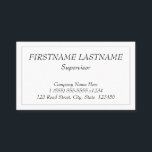 Vintage, Carte de visite professionnel<br><div class="desc">Ce design carte de visite de style vintage et classique comprend un nom, une profession et des informations de contact qui peuvent être personnalisés. Il dispose également d'une frontière à une ligne. De tels cartes de visite peuvent être utilisés par un professionnel comme un avocat, un gestionnaire ou un cadre...</div>