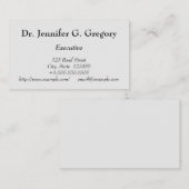 Vintage, Carte de visite professionnel (Devant / Derrière)