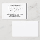 Vintage, Carte de visite professionnel (Devant / Derrière)