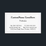 Vintage, Carte de visite traditionnel<br><div class="desc">Ce design carte de visite traditionnel et vintage comprend un nom,  une profession et des coordonnées qui peuvent être customisés. Il dispose également d'une frontière à une ligne. Des cartes de visite comme ceux-ci peuvent être utilisés par un professionnel comme un indépendant ou un manager.</div>