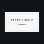 Vintage, Carte de visite traditionnel<br><div class="desc">Ce design carte de visite de style vintage comporte un nom,  une profession et des coordonnées qui peuvent être customisés. Il dispose également d'une frontière à une ligne. Des cartes de visite comme ceux-ci peuvent être utilisés par un professionnel comme un avocat ou un gestionnaire.</div>